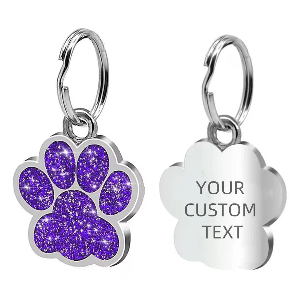 Custom Rhinestone Pet ID Tag
