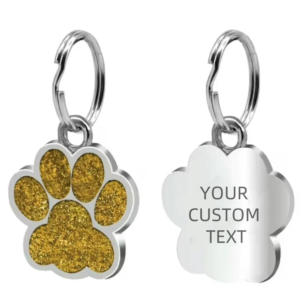 Custom Rhinestone Pet ID Tag
