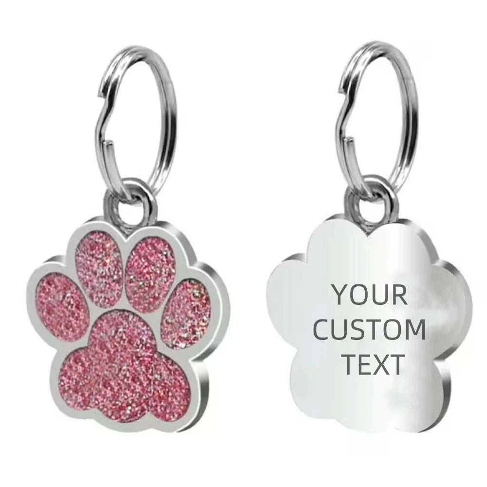Custom Rhinestone Pet ID Tag