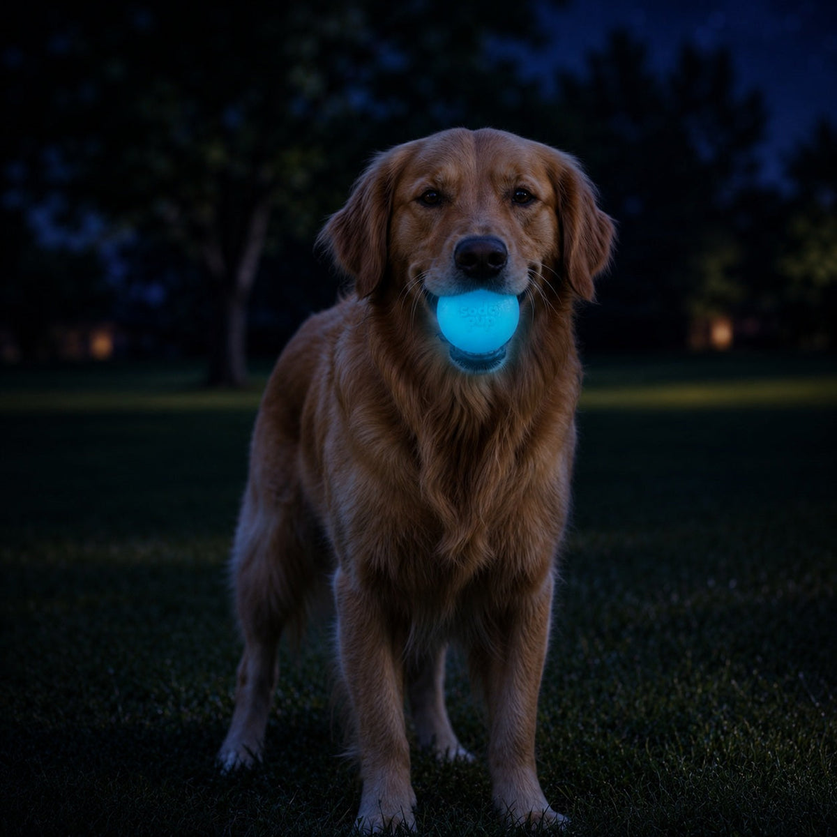 Strobe Ball Light-Up Dog Toy