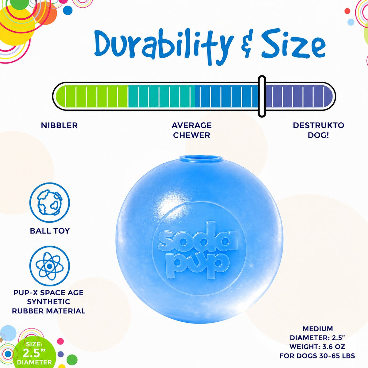 Strobe Ball Light-Up Dog Toy