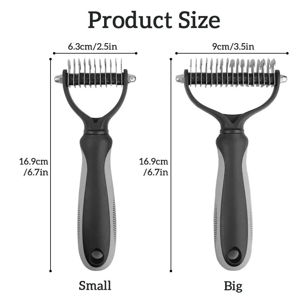Double-Sided Pet Grooming Brush