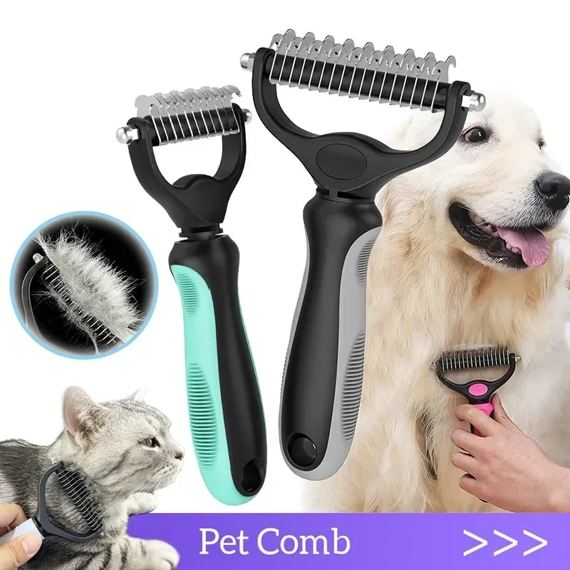 Double-Sided Pet Grooming Brush