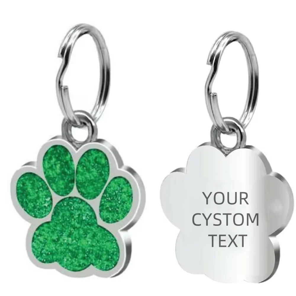 Custom Rhinestone Pet ID Tag