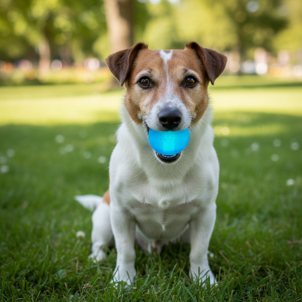 Strobe Ball Light-Up Dog Toy